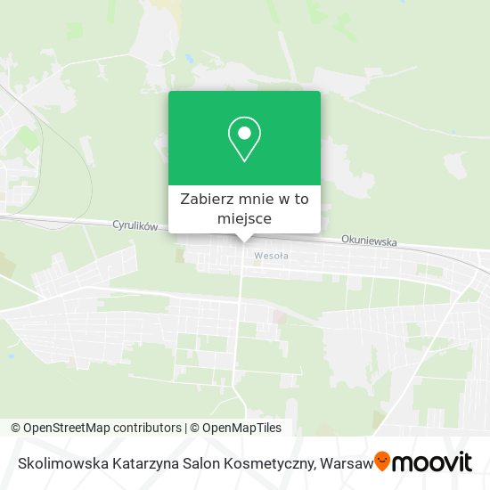 Mapa Skolimowska Katarzyna Salon Kosmetyczny