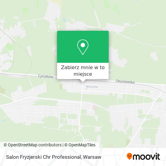 Mapa Salon Fryzjerski Chr Professional