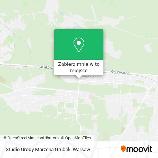 Mapa Studio Urody Marzena Grubek