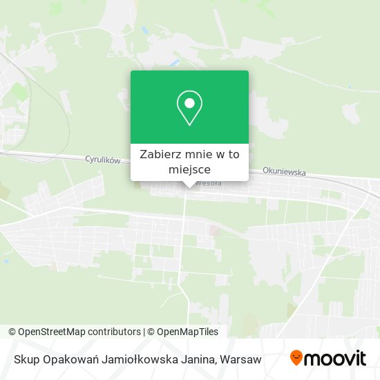 Mapa Skup Opakowań Jamiołkowska Janina