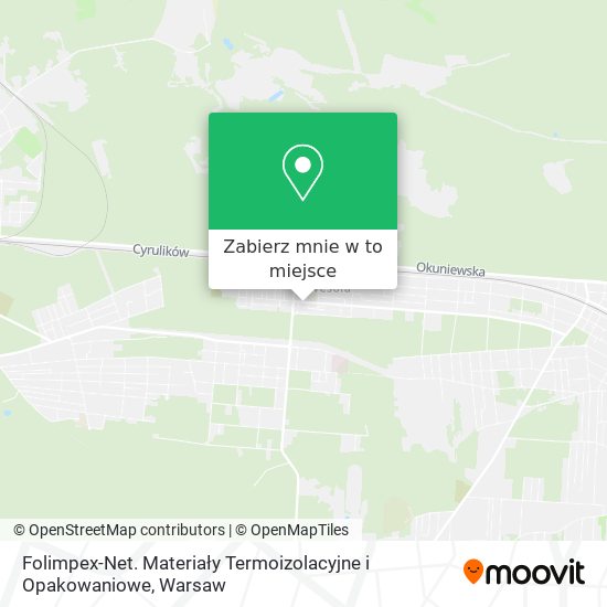 Mapa Folimpex-Net. Materiały Termoizolacyjne i Opakowaniowe