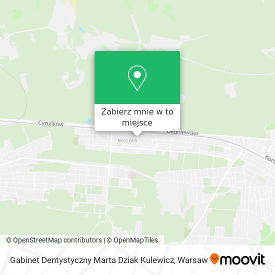 Mapa Gabinet Dentystyczny Marta Dziak Kulewicz