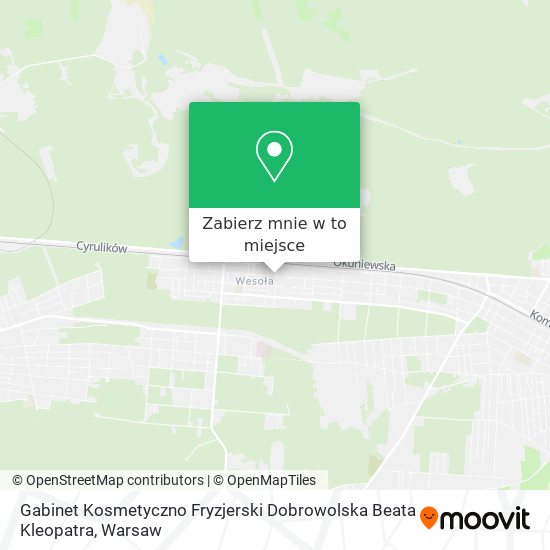 Mapa Gabinet Kosmetyczno Fryzjerski Dobrowolska Beata Kleopatra