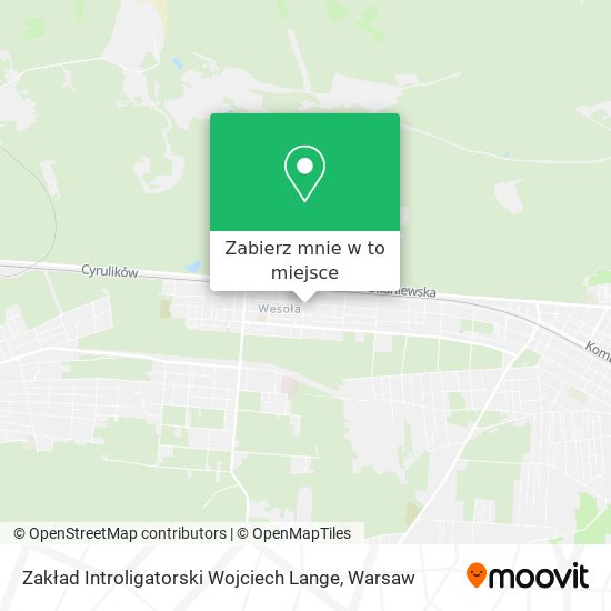 Mapa Zakład Introligatorski Wojciech Lange