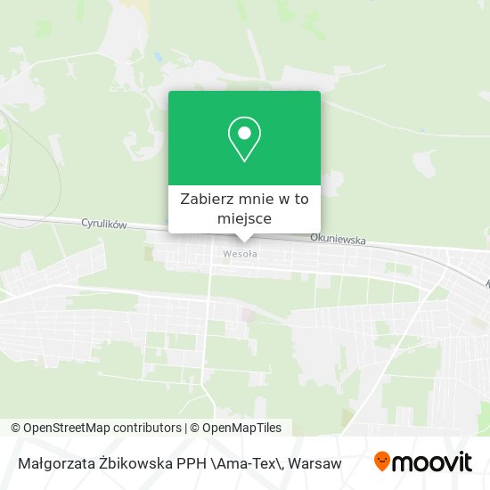 Mapa Małgorzata Żbikowska PPH \Ama-Tex\