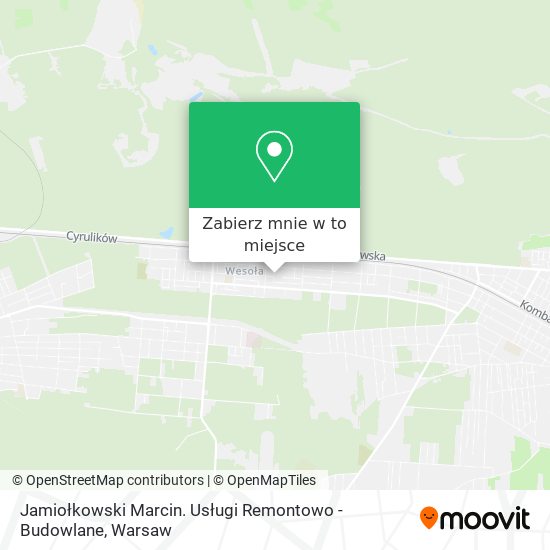 Mapa Jamiołkowski Marcin. Usługi Remontowo - Budowlane