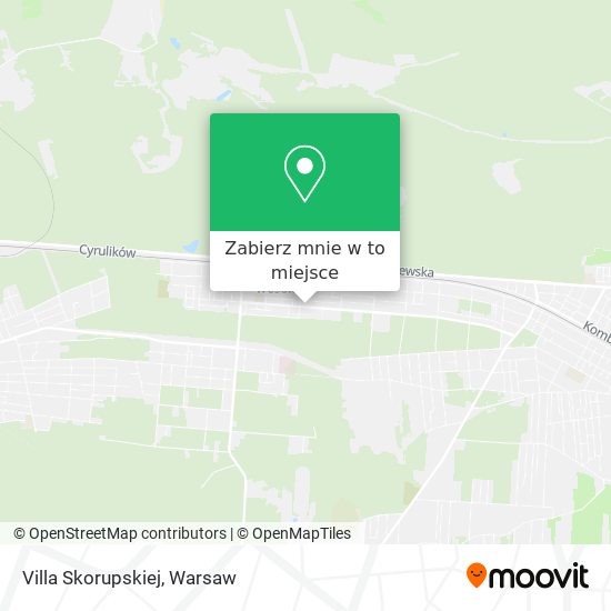 Mapa Villa Skorupskiej