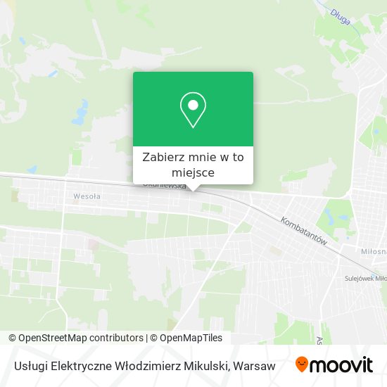 Mapa Usługi Elektryczne Włodzimierz Mikulski