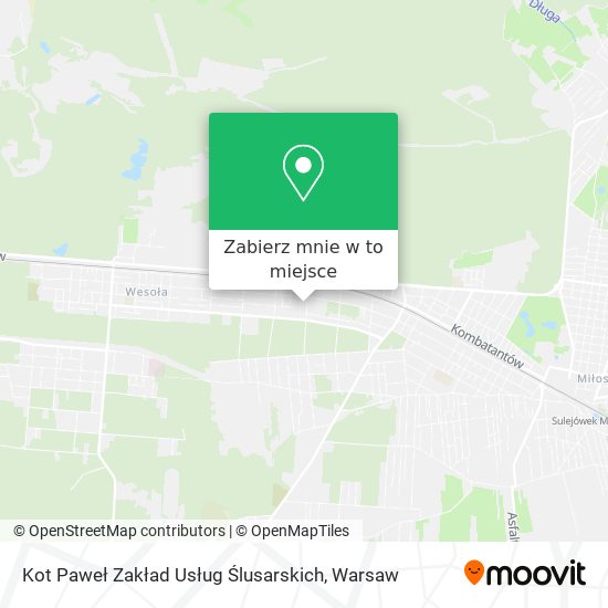 Mapa Kot Paweł Zakład Usług Ślusarskich