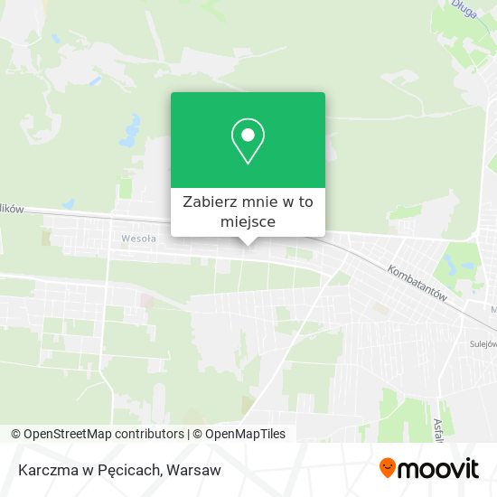 Mapa Karczma w Pęcicach