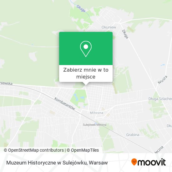 Mapa Muzeum Historyczne w Sulejówku