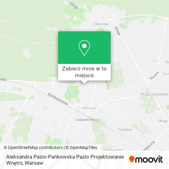 Mapa Aleksandra Pazio-Pańkowska Pazio Projektowanie Wnętrz