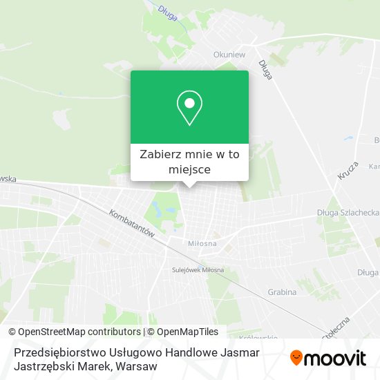 Mapa Przedsiębiorstwo Usługowo Handlowe Jasmar Jastrzębski Marek