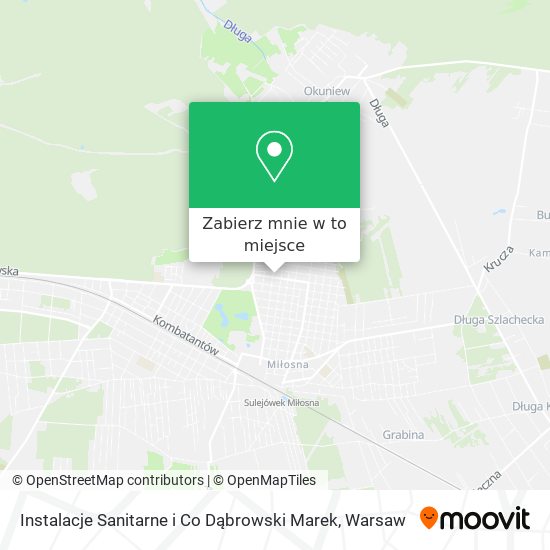 Mapa Instalacje Sanitarne i Co Dąbrowski Marek