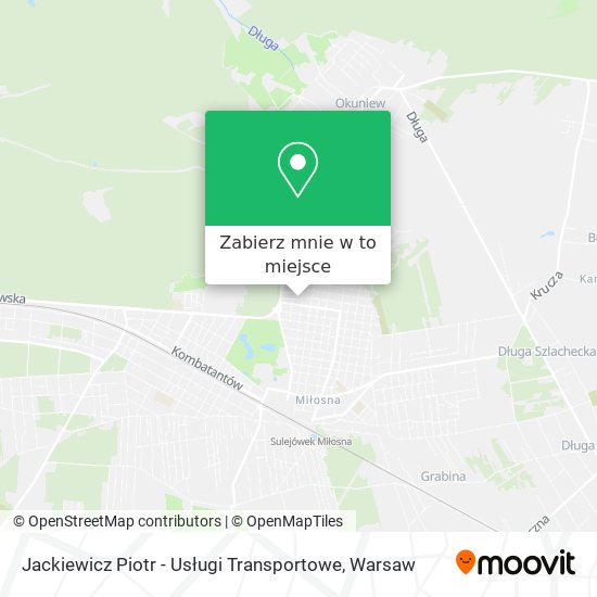 Mapa Jackiewicz Piotr - Usługi Transportowe