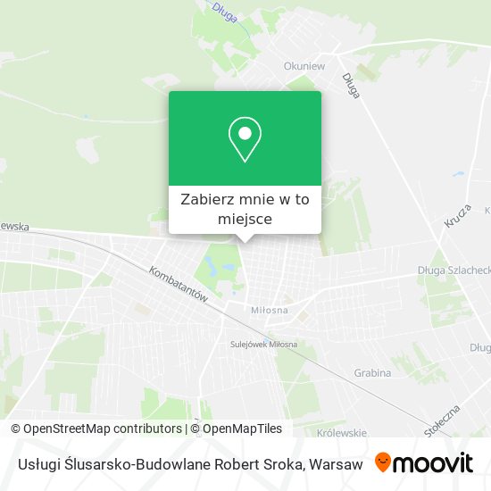 Mapa Usługi Ślusarsko-Budowlane Robert Sroka