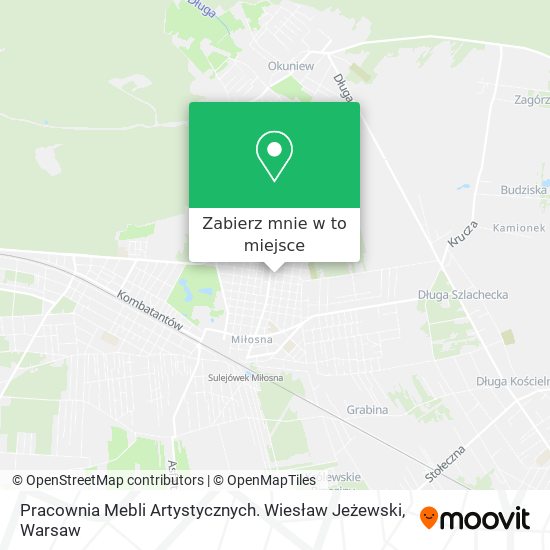 Mapa Pracownia Mebli Artystycznych. Wiesław Jeżewski