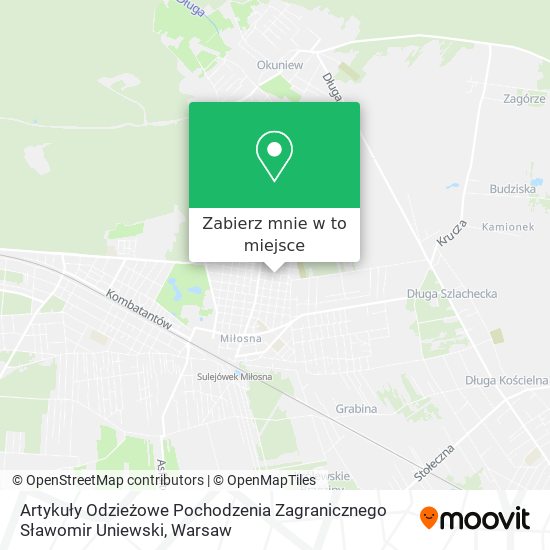 Mapa Artykuły Odzieżowe Pochodzenia Zagranicznego Sławomir Uniewski