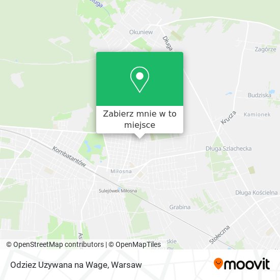 Mapa Odziez Uzywana na Wage