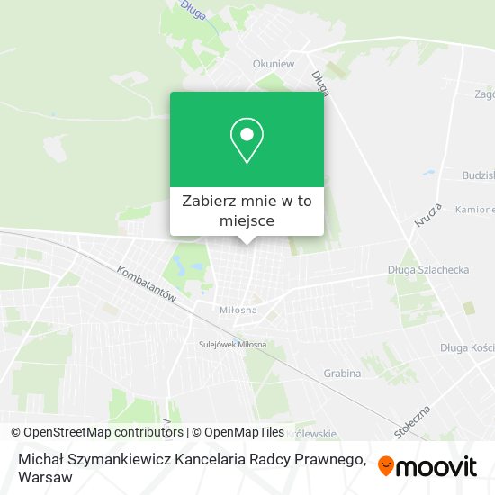 Mapa Michał Szymankiewicz Kancelaria Radcy Prawnego