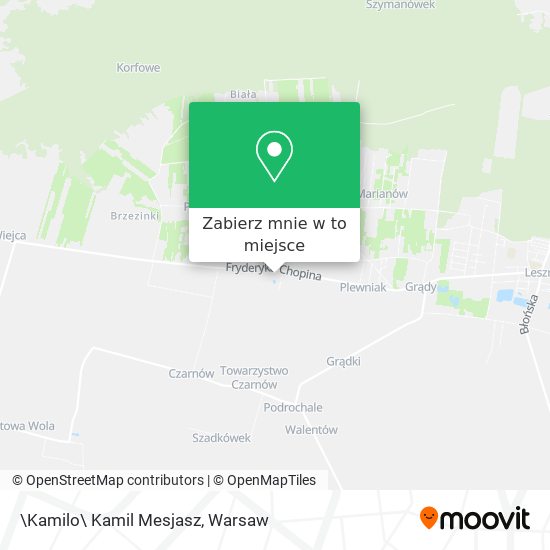 Mapa \Kamilo\ Kamil Mesjasz