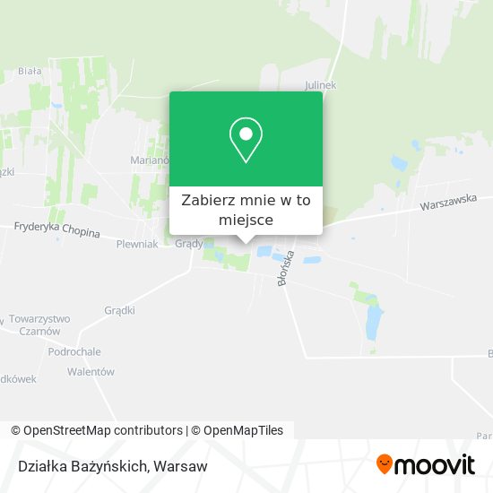 Mapa Działka Bażyńskich