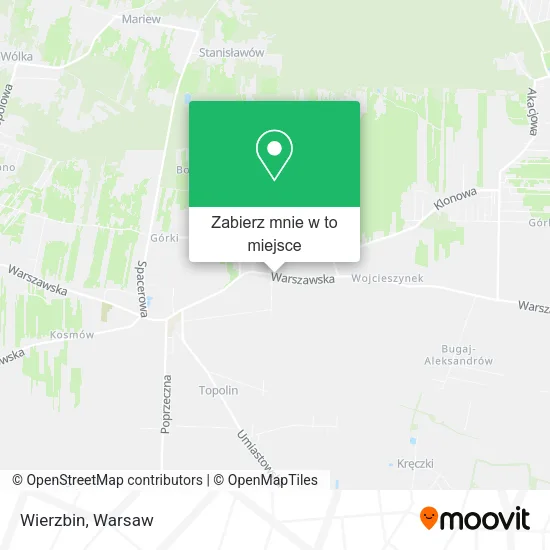 Mapa Wierzbin