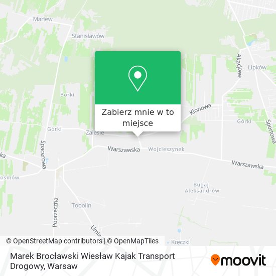 Mapa Marek Brocławski Wiesław Kajak Transport Drogowy