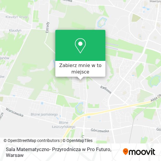 Mapa Sala Matematyczno- Przyrodnicza w Pro Futuro