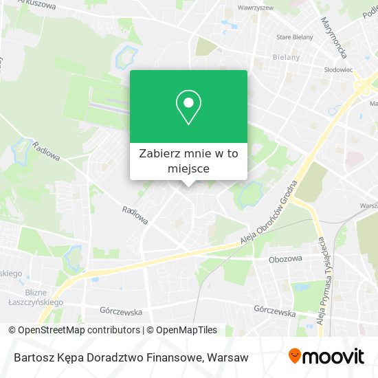 Mapa Bartosz Kępa Doradztwo Finansowe