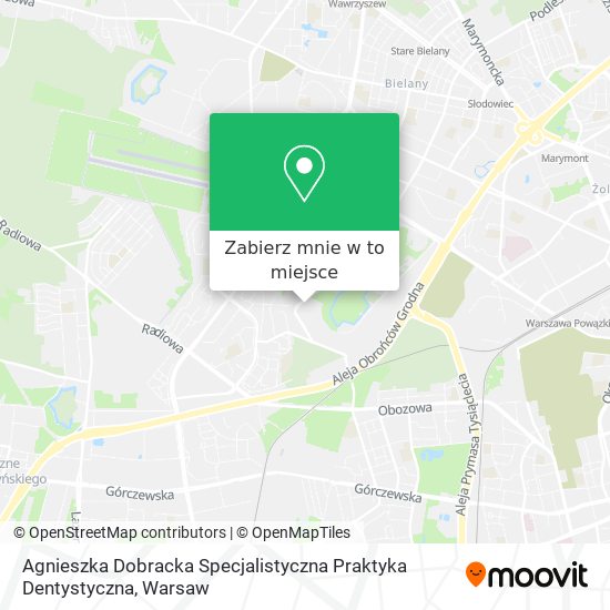 Mapa Agnieszka Dobracka Specjalistyczna Praktyka Dentystyczna