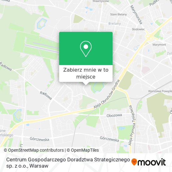 Mapa Centrum Gospodarczego Doradztwa Strategicznego sp. z o.o.