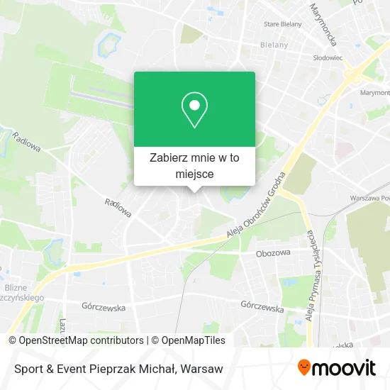 Mapa Sport & Event Pieprzak Michał
