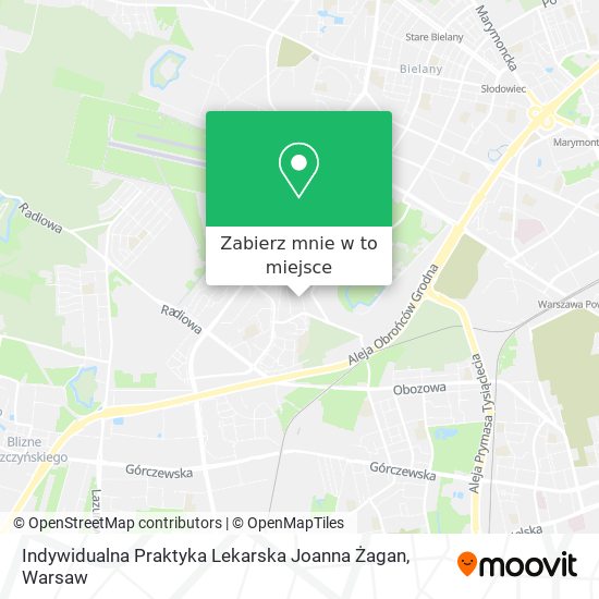 Mapa Indywidualna Praktyka Lekarska Joanna Żagan