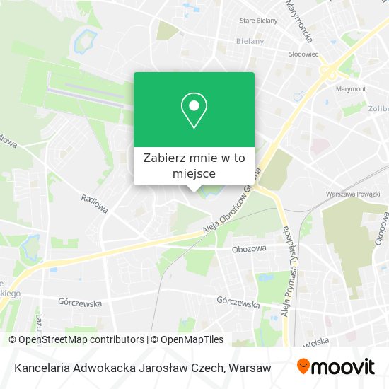 Mapa Kancelaria Adwokacka Jarosław Czech