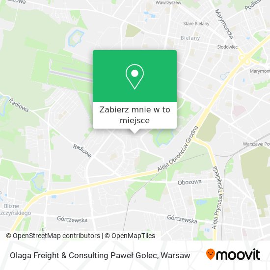 Mapa Olaga Freight & Consulting Paweł Golec