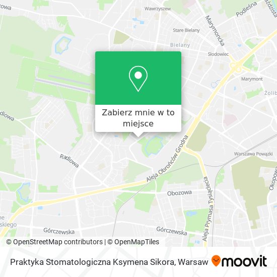 Mapa Praktyka Stomatologiczna Ksymena Sikora