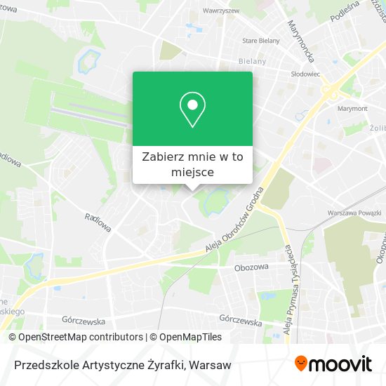 Mapa Przedszkole Artystyczne Żyrafki