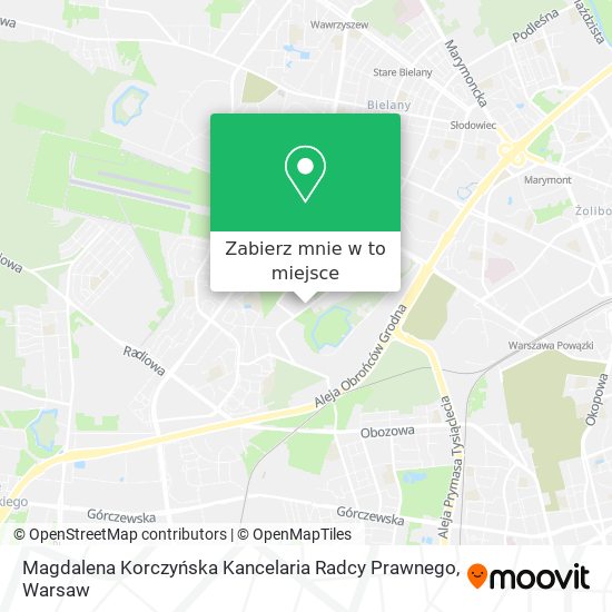 Mapa Magdalena Korczyńska Kancelaria Radcy Prawnego