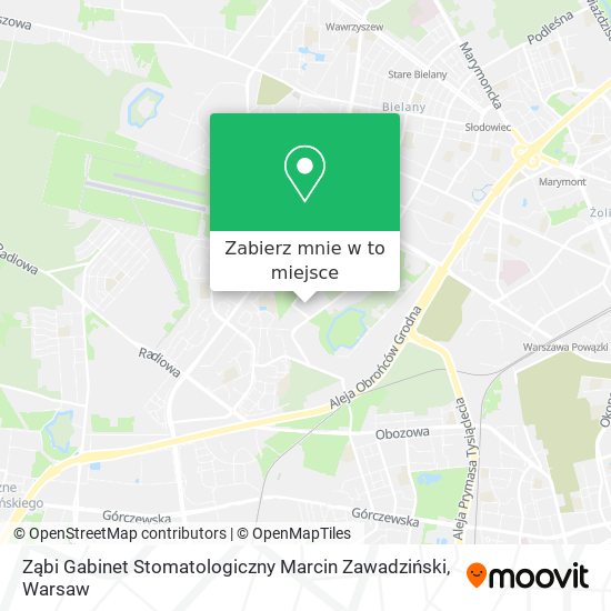 Mapa Ząbi Gabinet Stomatologiczny Marcin Zawadziński