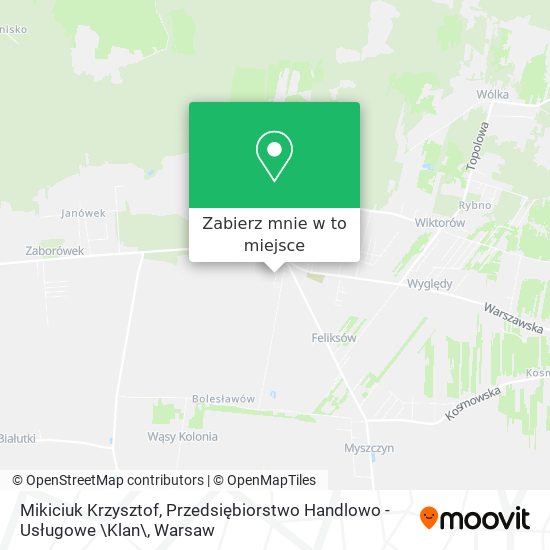 Mapa Mikiciuk Krzysztof, Przedsiębiorstwo Handlowo - Usługowe \Klan\