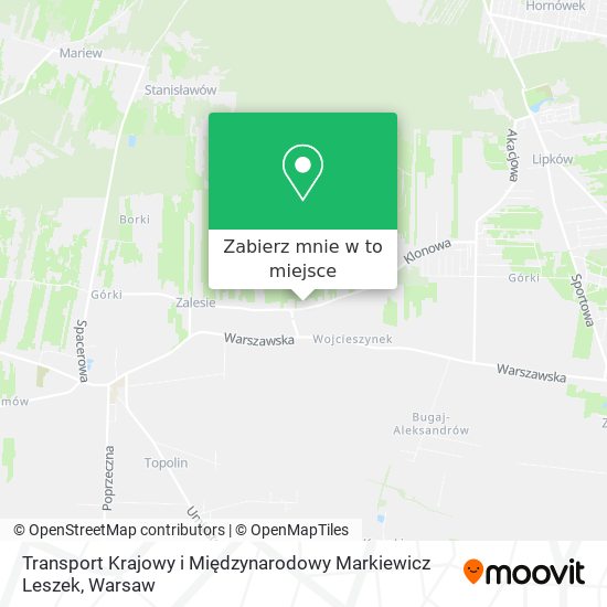 Mapa Transport Krajowy i Międzynarodowy Markiewicz Leszek