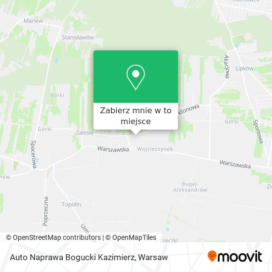 Mapa Auto Naprawa Bogucki Kazimierz