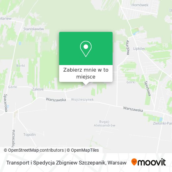 Mapa Transport i Spedycja Zbigniew Szczepanik