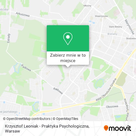 Mapa Krzysztof Leoniak - Praktyka Psychologiczna