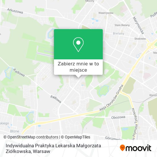 Mapa Indywidualna Praktyka Lekarska Małgorzata Ziółkowska