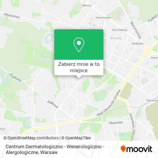 Mapa Centrum Dermatologiczno - Wenerologiczno - Alergologiczne