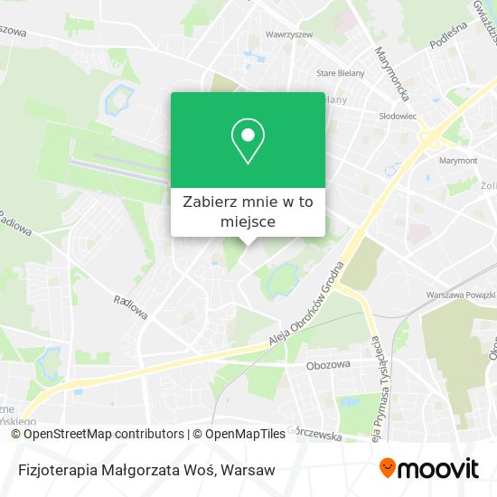 Mapa Fizjoterapia Małgorzata Woś