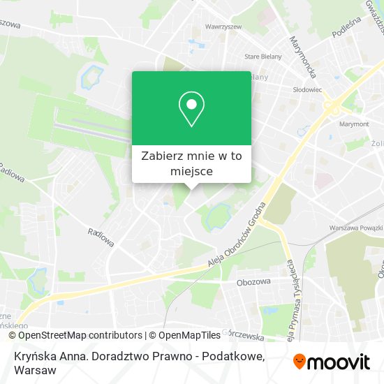 Mapa Kryńska Anna. Doradztwo Prawno - Podatkowe