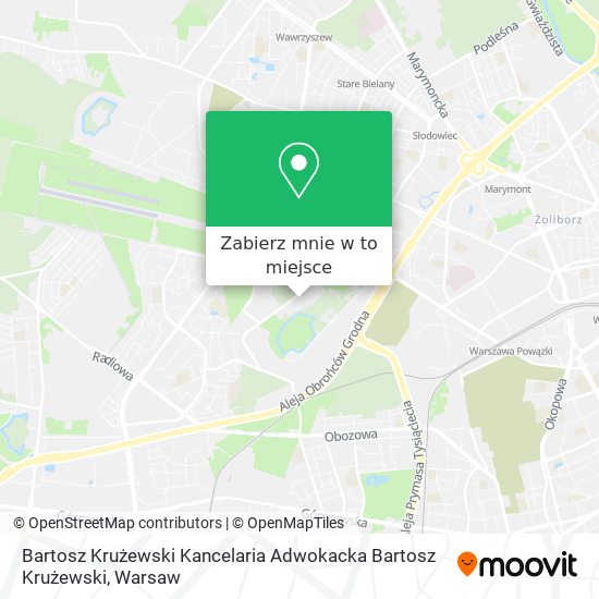 Mapa Bartosz Krużewski Kancelaria Adwokacka Bartosz Krużewski